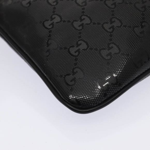 GUCCI GG implementation Shoulder Bag Silver Black 201538 Auth ki4758A - Picture 15 of 16